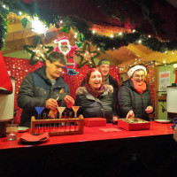 Die Rote Teestube des SPD-Ortsvereins beim Christkindlmarkt